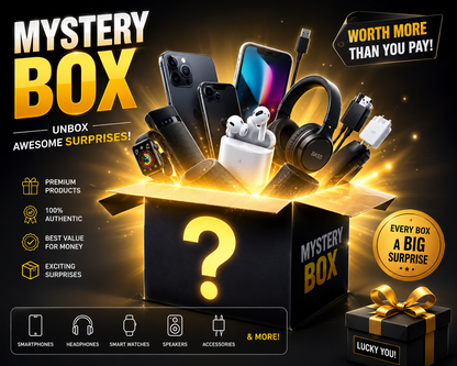 Premium Electronics Mystery Box | Surprise Tech Gadgets & Accessories