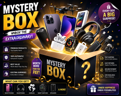 Premium Electronics Mystery Box | Surprise Tech Gadgets & Accessories